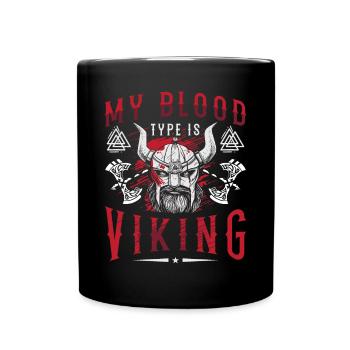 Norse Viking Mythology Drinking Design for Viking - Tasse einfarbig - Schwarz - Vorne