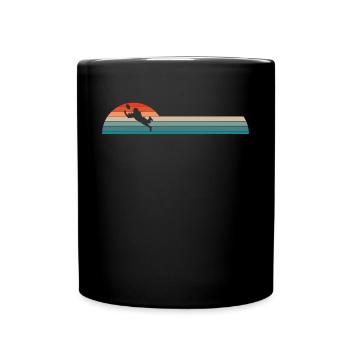 Vintage Retro Wild Receiver Shirt Geschenk - Tasse einfarbig - Schwarz - Vorne