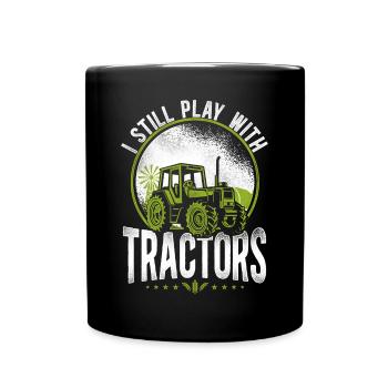 Tracteur Agricole Agriculteur Vintage I - Mug uni - noir - Devant