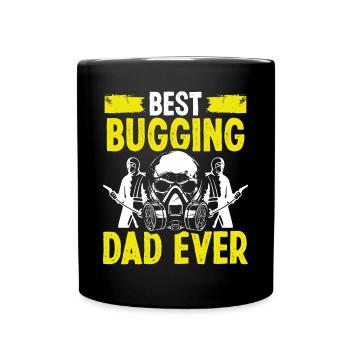 Pest Control Technician Dad Worker Papa - Tasse einfarbig - Schwarz - Vorne