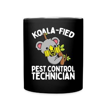 Pest Control Technician Koala Animal Officer - Tasse einfarbig - Schwarz - Vorne