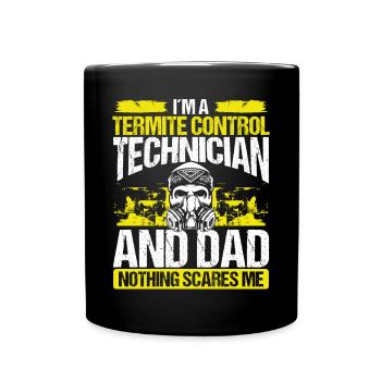 Temite Control Technician Dad Pest Worker Papa - Tasse einfarbig - Schwarz - Vorne