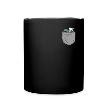 Tracteur de poche agricole agricole - Mug uni - noir - Devant