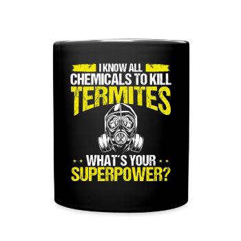 Termite Control Technician Pest Control Officer - Tasse einfarbig - Schwarz - Vorne