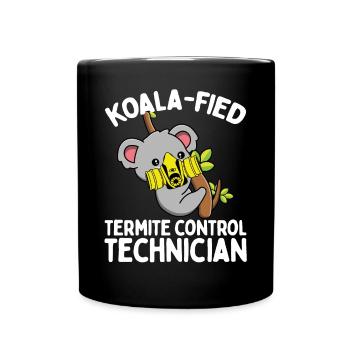Termite Control Technician Pest Control Officer - Tasse einfarbig - Schwarz - Vorne