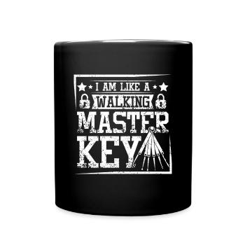 I'm like a walking master key locksmith - Full Colour Mug - black - Front