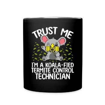 Travailleur de la lutte contre les termites Tech Koala Pest Officer - Mug uni - noir - Devant