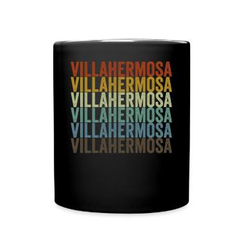 Villahermosa Mexico Retro Vintage - Full Colour Mug - black - Front