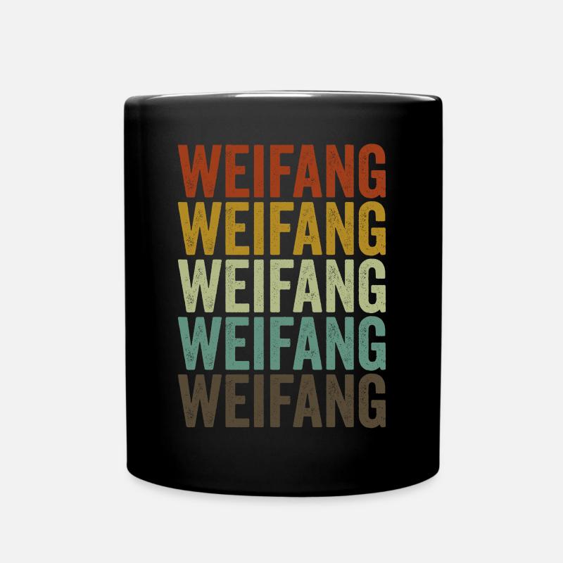 Weifang China Retro Vintage - Full Colour Mug - black
