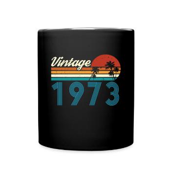 Vintage 1973 Vintage Anniversaire Rétro Vintage - Mug uni - noir - Devant