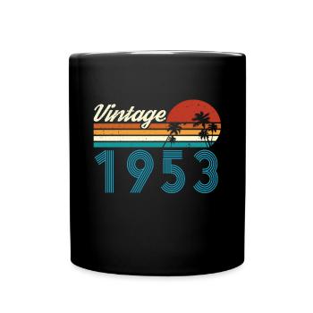 Vintage 1953 Vintage Anniversaire Rétro Vintage - Mug uni - noir - Devant