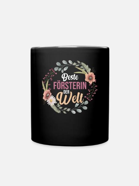 Waldarbeiter Holzfäller Waldarbeit Förster - Tasse einfarbig - Schwarz