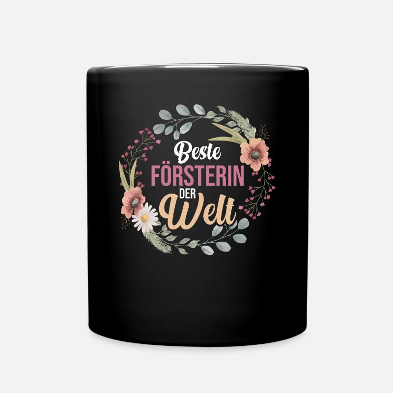 Waldarbeiter Holzfäller Waldarbeit Förster - Tasse einfarbig - Schwarz