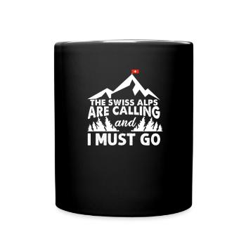 Suisse - Mug uni - noir - Devant