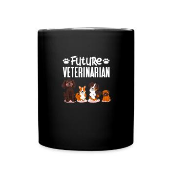 Tierarzt - Tasse einfarbig - Schwarz - Vorne
