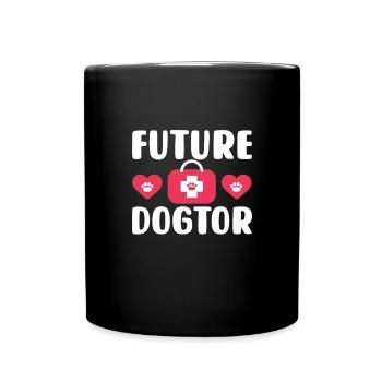 Tierarzt - Tasse einfarbig - Schwarz - Vorne