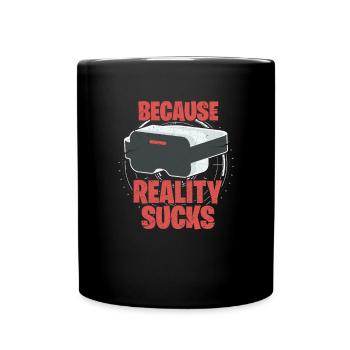 VR Réalité Virtuelle Gamer Cadeau - Mug uni - noir - Devant