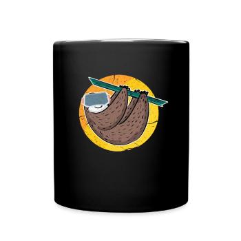 VR Virtual Reality Gamer Gift - Full Colour Mug - black - Front