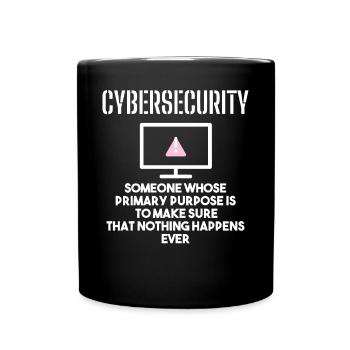 Cybersécurité - Informaticiens en sécurité des TI - Mug uni - noir - Devant