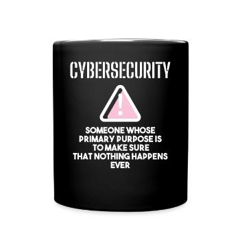 Cybersecurity - IT Security Computer Scientists - Full Colour Mug - black - Front