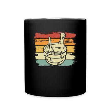 Sauna tub Retro - Full Colour Mug - black - Front