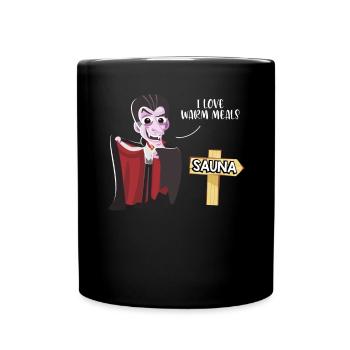 J’adore les saunas - Mug uni - noir - Devant