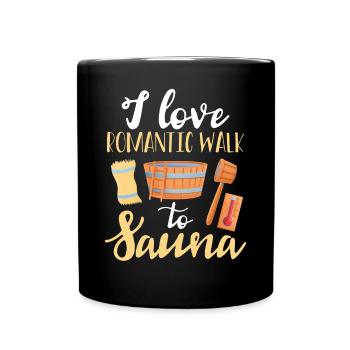 I Love A Romantic Walk - Full Colour Mug - black - Front