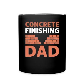 Betonbauer Papa. Zementmaurer. Betonbauer - Tasse einfarbig - Schwarz - Vorne