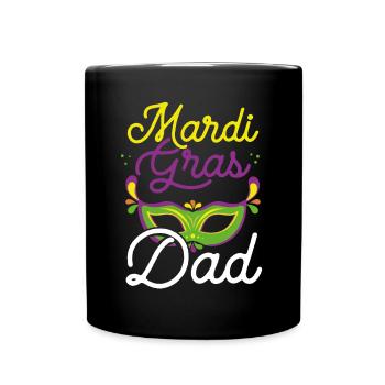 Karneval Papa - Tasse einfarbig - Schwarz - Vorne