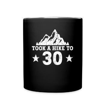 Randonnée 30ème anniversaire Randonneurs 30 ans en plein air - Mug uni - noir - Devant