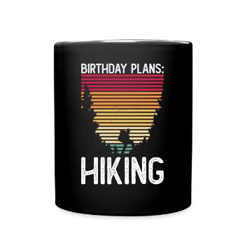 Wandern 20. Geburtstag Wanderer 20 Jahre Outdoor - Tasse einfarbig - Schwarz - Vorne