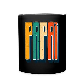 Papa 2 Father of Two Two Father's Day Twins - Full Colour Mug - black - Front