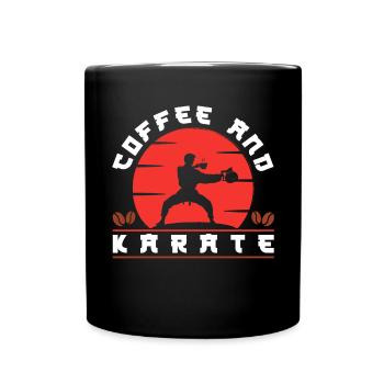 Karate Black Belt Gi Uniform - Tasse einfarbig - Schwarz - Vorne