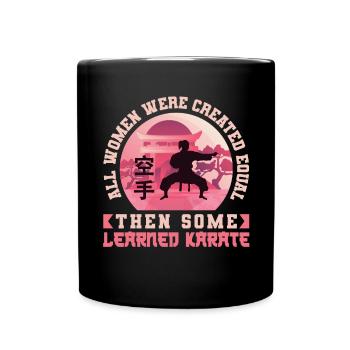 Karate Black Belt Gi Uniform All - Tasse einfarbig - Schwarz - Vorne