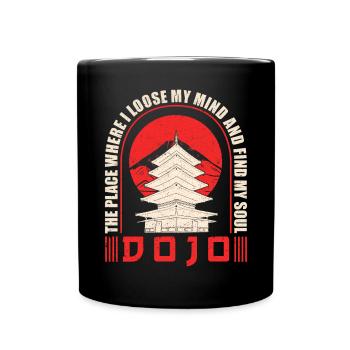 Karate Black Belt Gi Uniform - Tasse einfarbig - Schwarz - Vorne