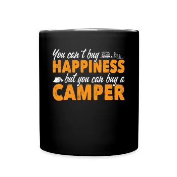Le camping ne peut pas acheter le bonheur mais peut acheter un camping-car - Mug uni - noir - Devant
