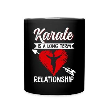 Karate Black Belt Gi Uniform - Tasse einfarbig - Schwarz - Vorne