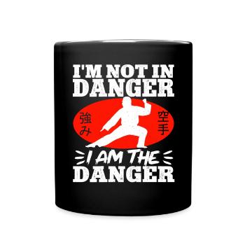Karate Black Belt Gi Uniform I'M - Tasse einfarbig - Schwarz - Vorne