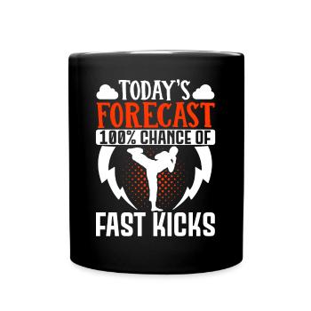 Karate Black Belt Gi Uniform - Tasse einfarbig - Schwarz - Vorne