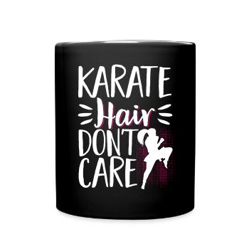 Karate Black Belt Gi Uniform - Tasse einfarbig - Schwarz - Vorne