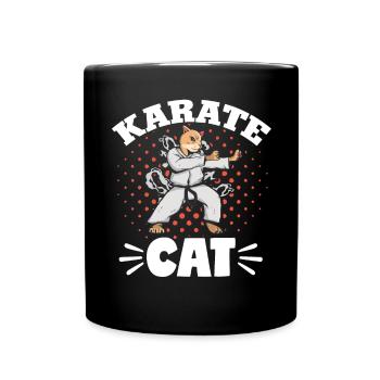 Karate Black Belt Gi Uniform - Tasse einfarbig - Schwarz - Vorne