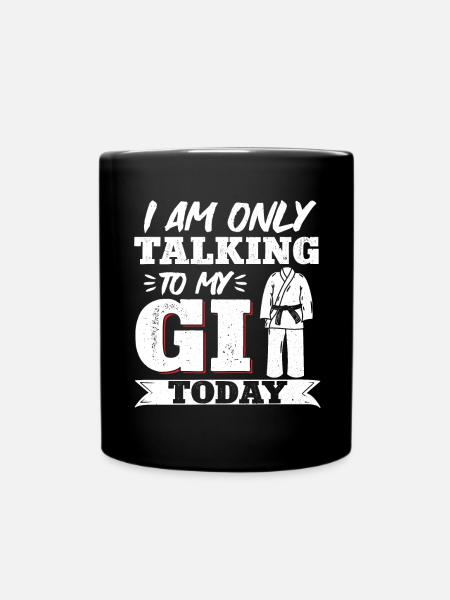 Karate Black Belt Gi Uniform I Am - Tasse einfarbig - Schwarz