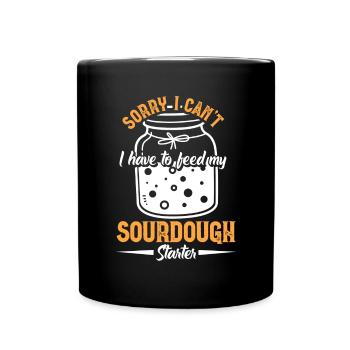 Bread Baking Baker Bakery Sourdough - Full Colour Mug - black - Front
