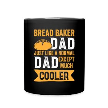 Bread Baking Baker Bakery Sourdough - Full Colour Mug - black - Front