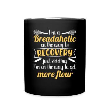 Bread Baking Baker Bakery Sourdough - Full Colour Mug - black - Front