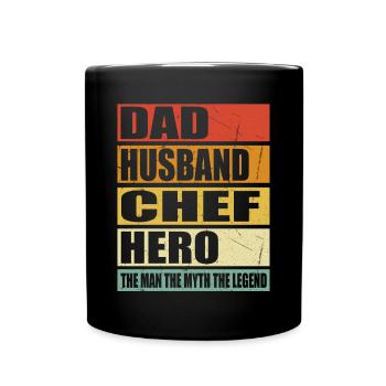 Père Mari Chef Held - Mug uni - noir - Devant