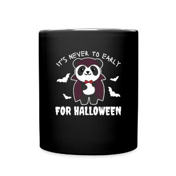 Panda il n’est jamais trop tôt pour le vampire d’Halloween - Mug uni - noir - Devant