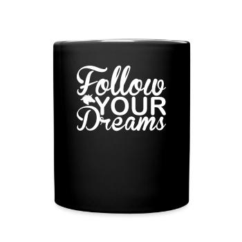 Suivez vos rêves Licorne - Mug uni - noir - Devant