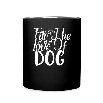 Pour l’amour du chien - Mug uni - noir - Devant