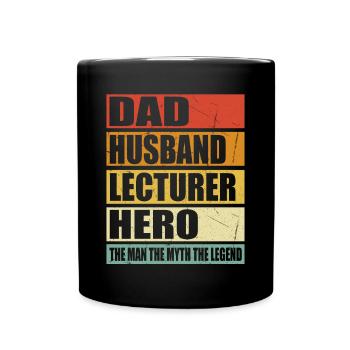 Père Mari Conférencier Tenu - Mug uni - noir - Devant
